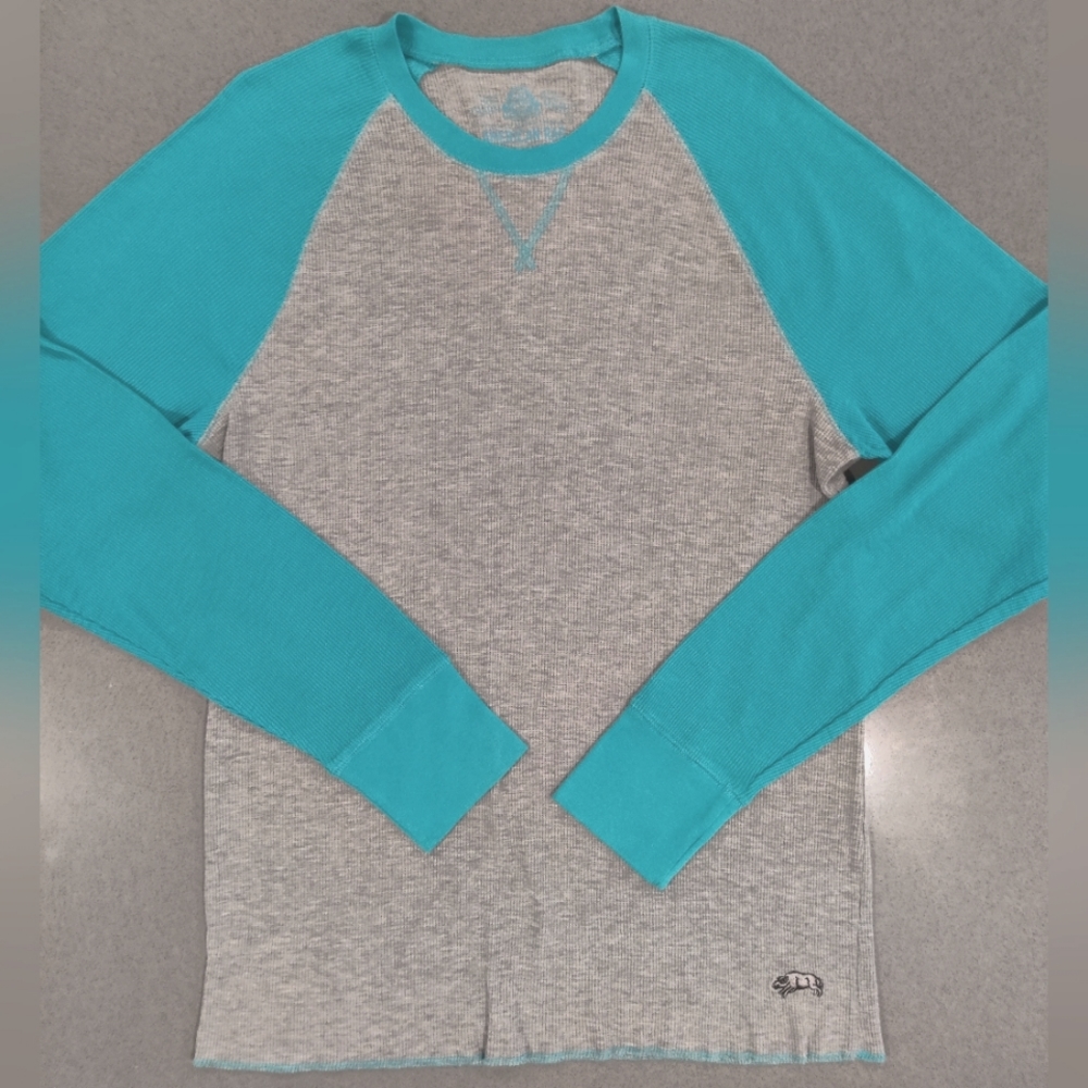 American Rag LS Waffle Shirt Large